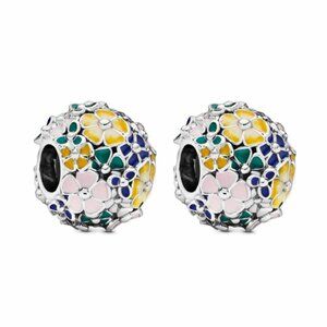 PAIR** Flower Charms